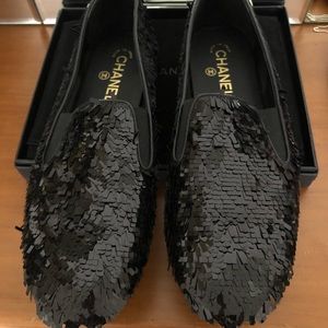 CHANEL SEQUIN LOAFER